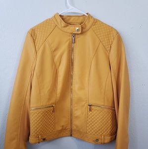 Yellow Leather Jacket